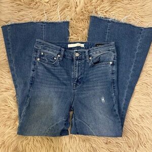 Ella Moss Denim Kick Flare Slit Jeans